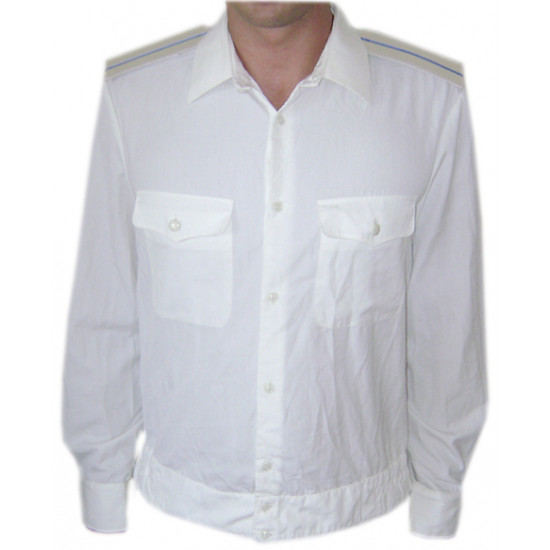 Soviet army military white parade shirt