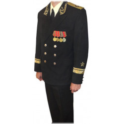 Soviet /   navy fleet admiral embroidery black uniform kit Soviet /   navy fleet admiral embroidery black uniform kit
