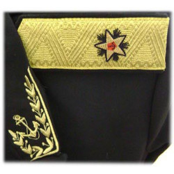 Soviet /   navy fleet admiral embroidery black uniform kit Soviet /   navy fleet admiral embroidery black uniform kit