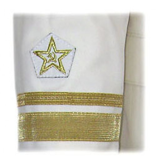 Soviético / vicealmirante del desfile ruso uniforme naval con sombrero