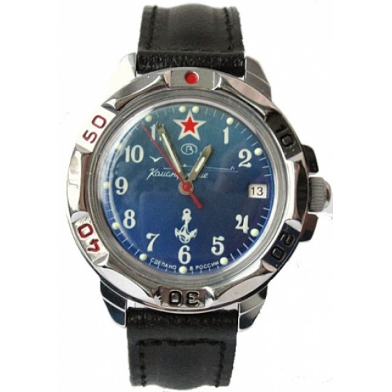 海軍腕時計vostok 811289 17が石を投げるロシアの軍の軍指揮官