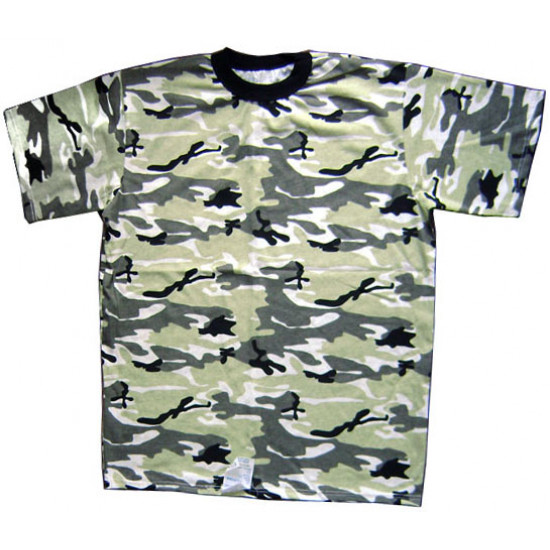 T-shirt camouflage jaune 4 couleurs tactique d'été Chemise camouflage jaune pour l'entraînement sportif