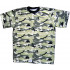 T-shirt camouflage jaune 4 couleurs tactique d'été Chemise camouflage jaune pour l'entraînement sportif